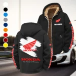 Touring Motorcycle Winter Fleece Jacket, Premium Fleece Barrier HVN1452HM - Black