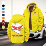 Road Bike Winter Fleece Jacket, Sherpa Lined Winter Fleece HVN1452HM - Yellow