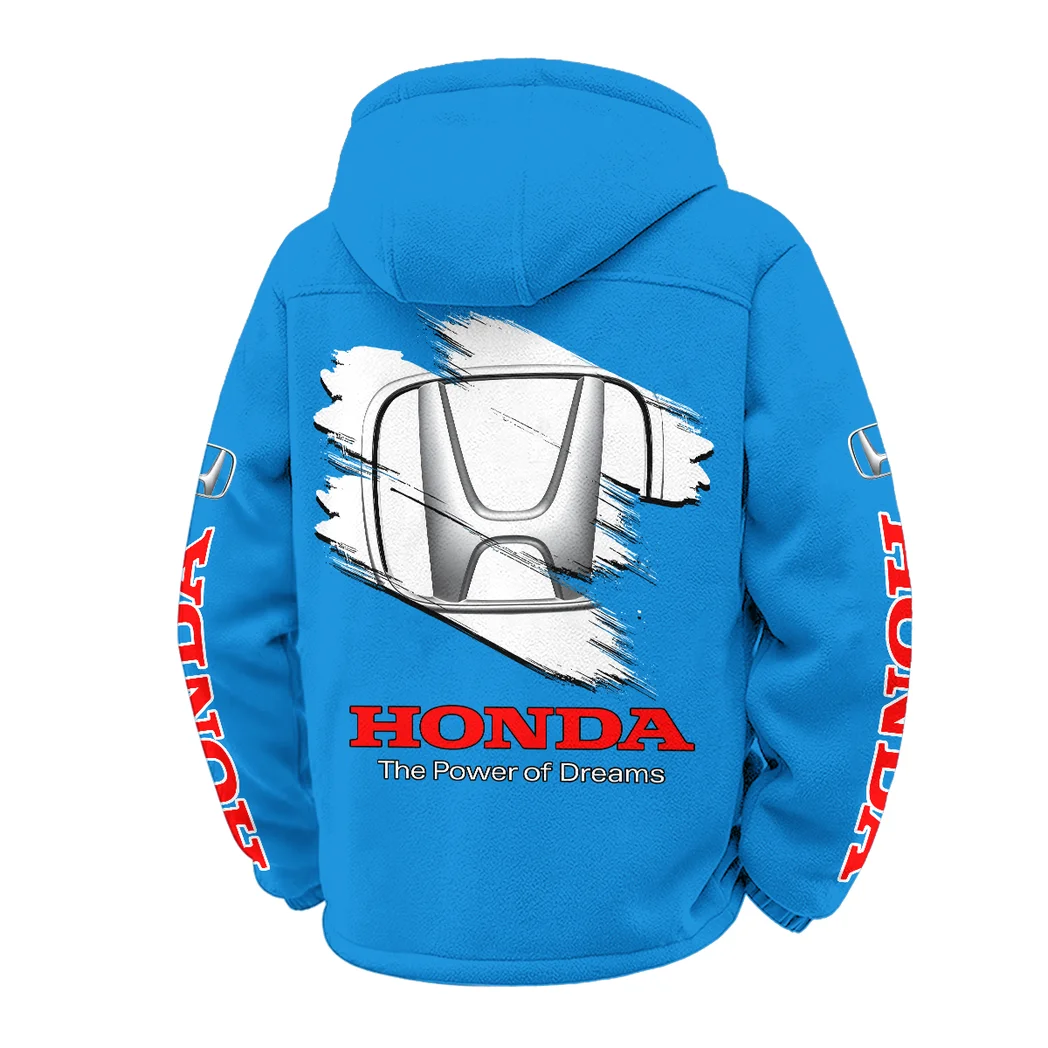 Crossover Winter Fleece Jacket, Thermal Winter Fleece HVN1452HO - Cyan - Image 3