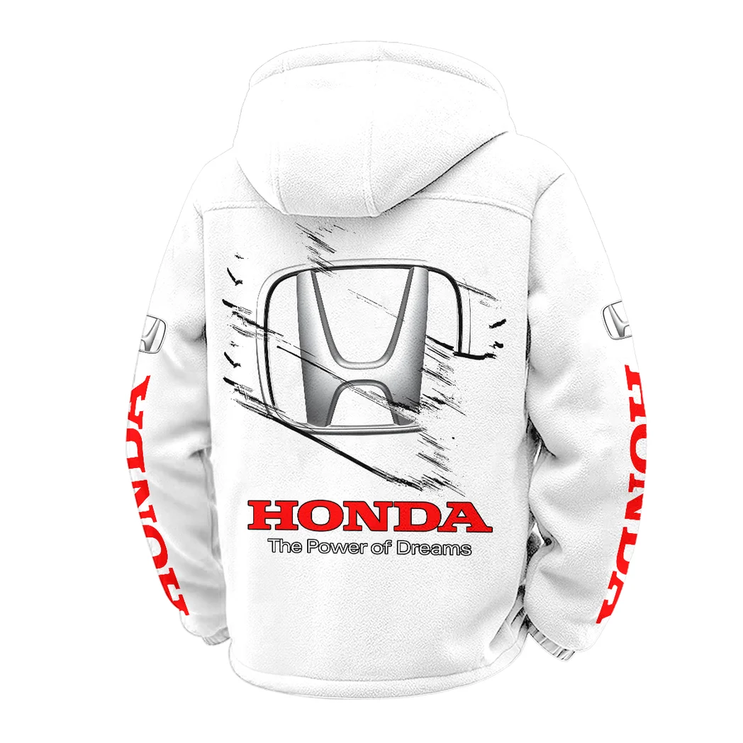 Crossover Winter Fleece Jacket, Thermal Winter Fleece HVN1452HO - White - Image 3