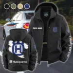 High-Performance Off-Roader Fleece Windbreaker Jacket, Outdoor Activity Defense HVN1452HU - Black