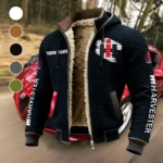 Farm Machine Fleece-Lined Hooded Jacket, Endurance Sport Thermal Hoody HVN1452IH - Black