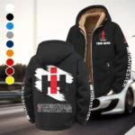 Farm Machine Winter Fleece Jacket, Extreme Cold Fleece Coat HVN1452IH - Black