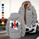 Farm Machine Winter Fleece Jacket, Extreme Cold Fleece Coat HVN1452IH - Grey