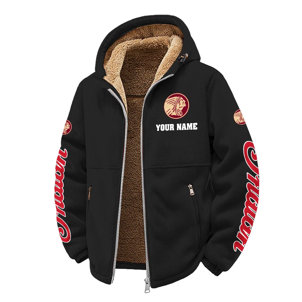 Timeless Road Bike Winter Fleece Jacket, Insulated Sport Hoody HVN1452IM - Black - Image 2