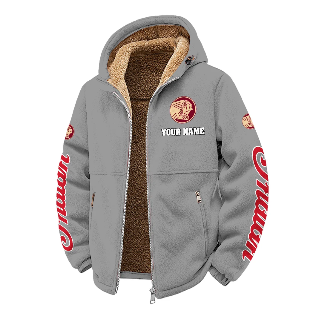 Timeless Road Bike Winter Fleece Jacket, Insulated Sport Hoody HVN1452IM - Grey - Image 2