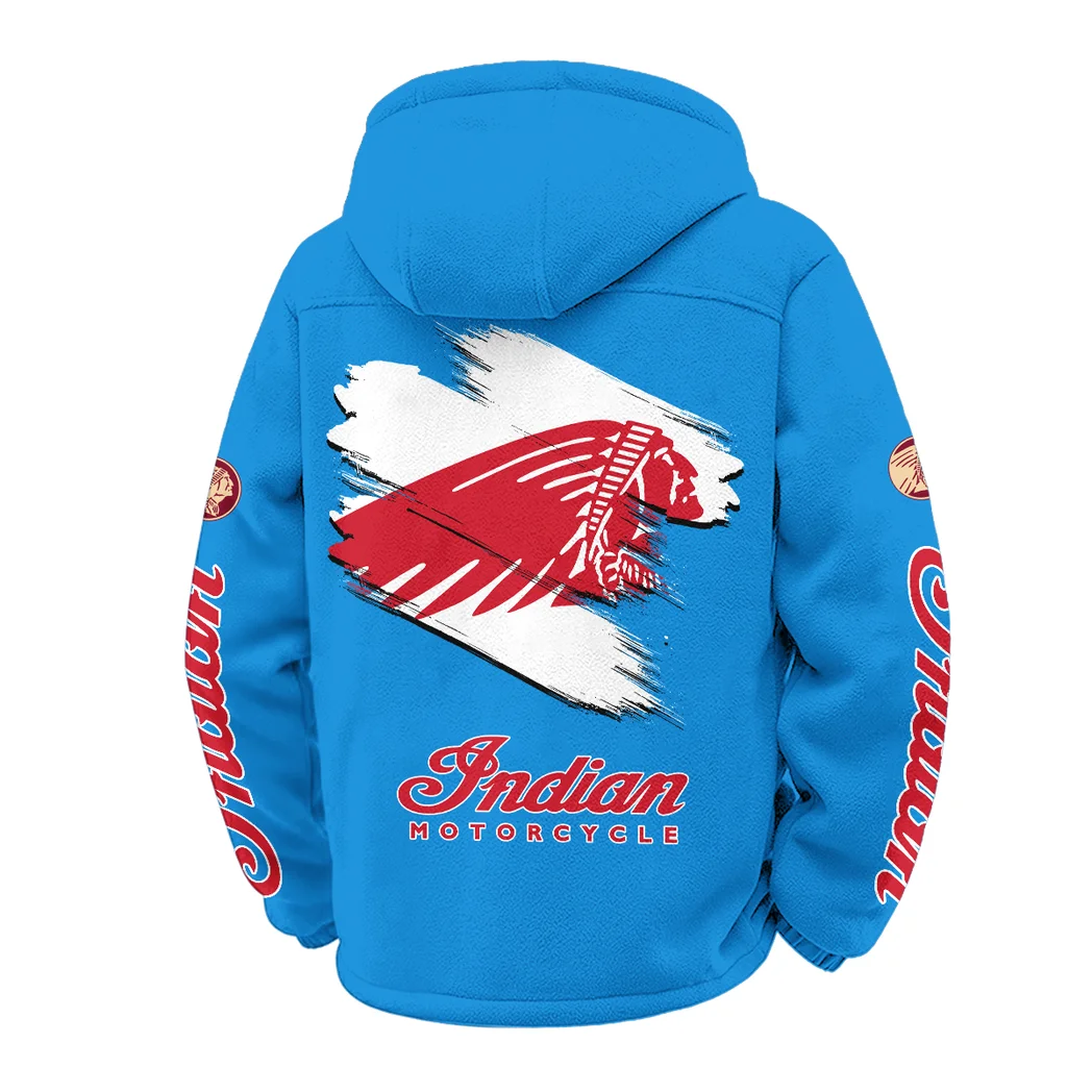 Timeless Road Bike Winter Fleece Jacket, Insulated Sport Hoody HVN1452IM - Cyan - Image 3