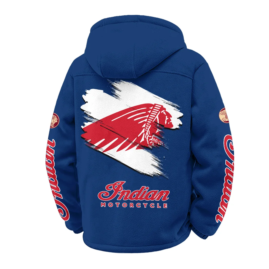 Timeless Road Bike Winter Fleece Jacket, Insulated Sport Hoody HVN1452IM - Navy - Image 3