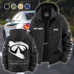 Comfort-Oriented Vehicle Fleece Windbreaker Jacket, All-Weather Fleece Shield HVN1452IN - Black