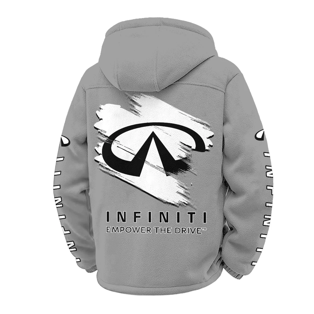 Comfort-Oriented Vehicle Winter Fleece Jacket, Sub-Zero Fleece Jacket HVN1452IN - Grey - Image 3
