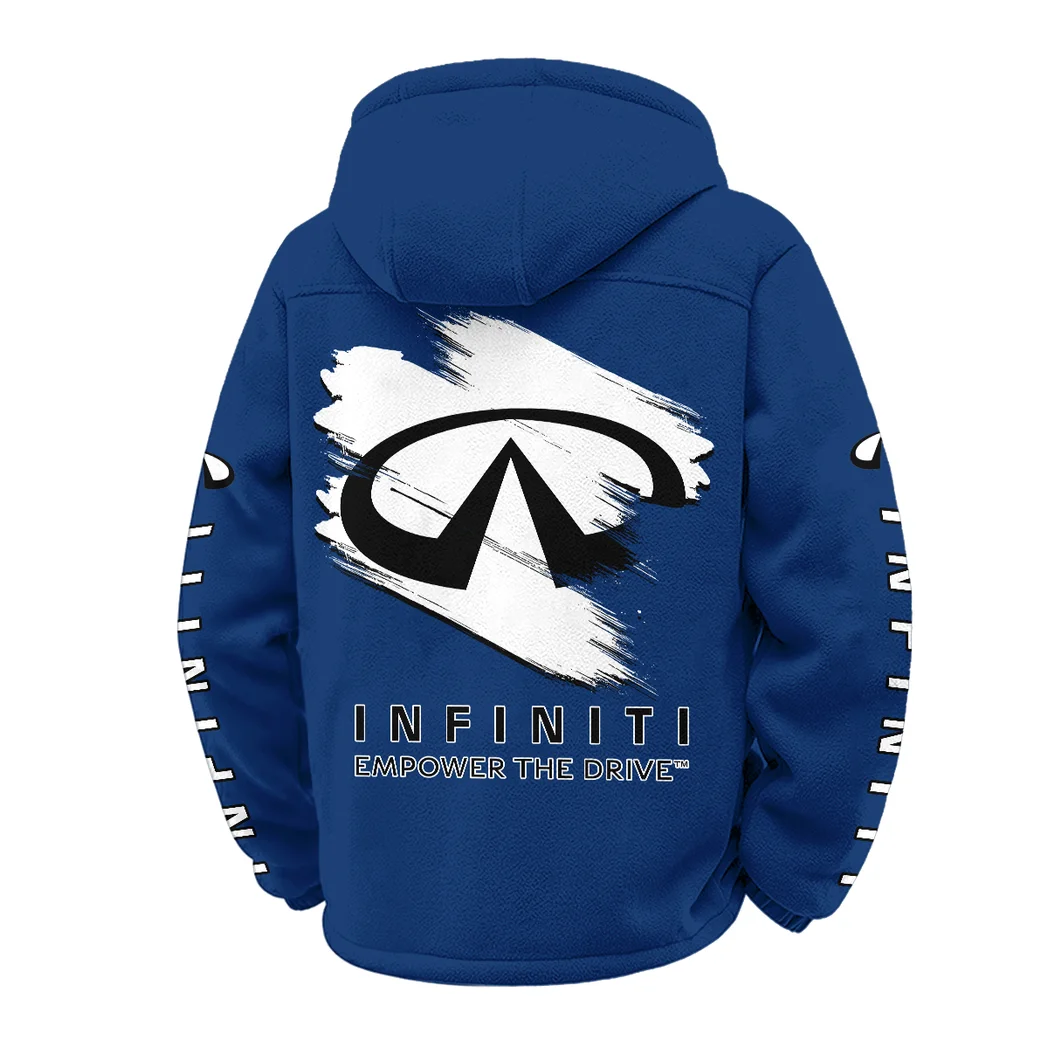 Comfort-Oriented Vehicle Winter Fleece Jacket, Sub-Zero Fleece Jacket HVN1452IN - Navy - Image 3