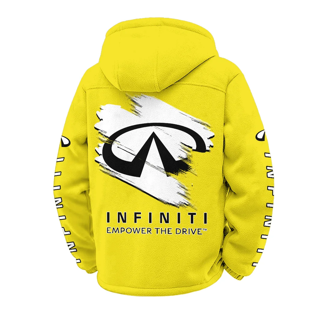 Comfort-Oriented Vehicle Winter Fleece Jacket, Sub-Zero Fleece Jacket HVN1452IN - Yellow - Image 3