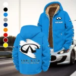 Comfort-Oriented Vehicle Winter Fleece Jacket, Sub-Zero Fleece Jacket HVN1452IN - Cyan