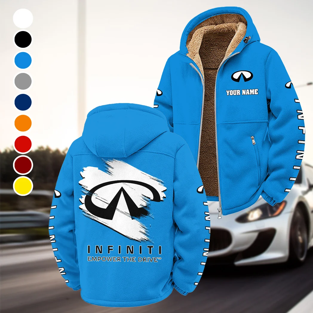 Comfort-Oriented Vehicle Winter Fleece Jacket, Sub-Zero Fleece Jacket HVN1452IN - Cyan