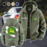 Cultivation Tractor Fleece Windbreaker Jacket, Core-Warmth Windbreaker HVN1452JD - Green