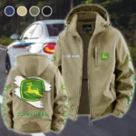 Cultivation Tractor Fleece Windbreaker Jacket, Core-Warmth Windbreaker HVN1452JD - Khaki