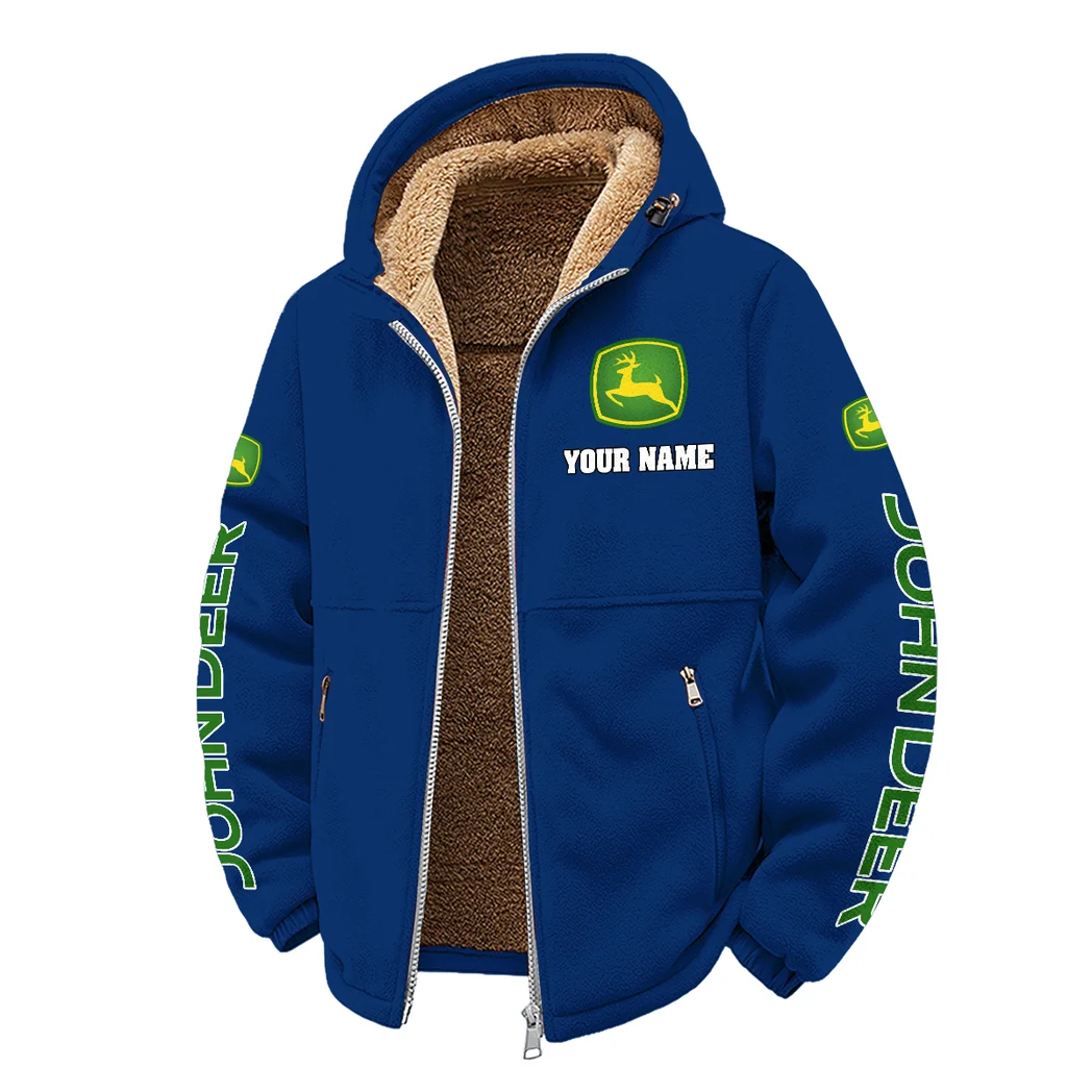 Cultivation Tractor Winter Fleece Jacket, Deep Winter Comfort Fleece HVN1452JD - Navy - Image 2