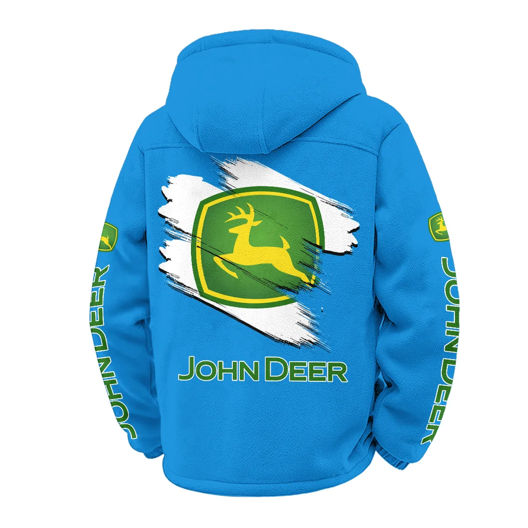 Cultivation Tractor Winter Fleece Jacket, Deep Winter Comfort Fleece HVN1452JD - Cyan - Image 3