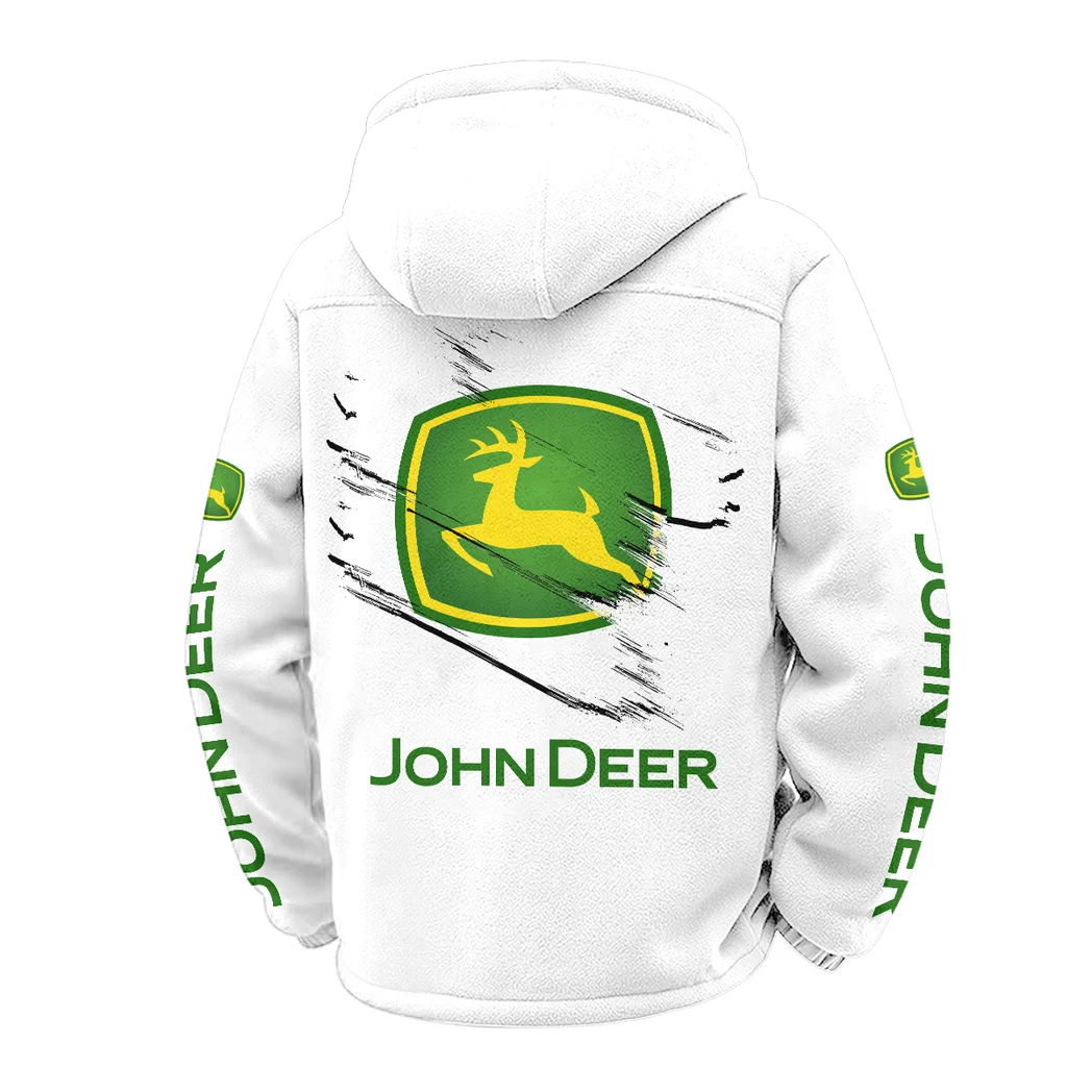 Cultivation Tractor Winter Fleece Jacket, Deep Winter Comfort Fleece HVN1452JD - White - Image 3