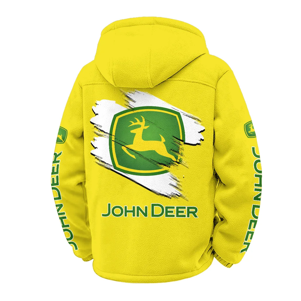 Cultivation Tractor Winter Fleece Jacket, Deep Winter Comfort Fleece HVN1452JD - Yellow - Image 3