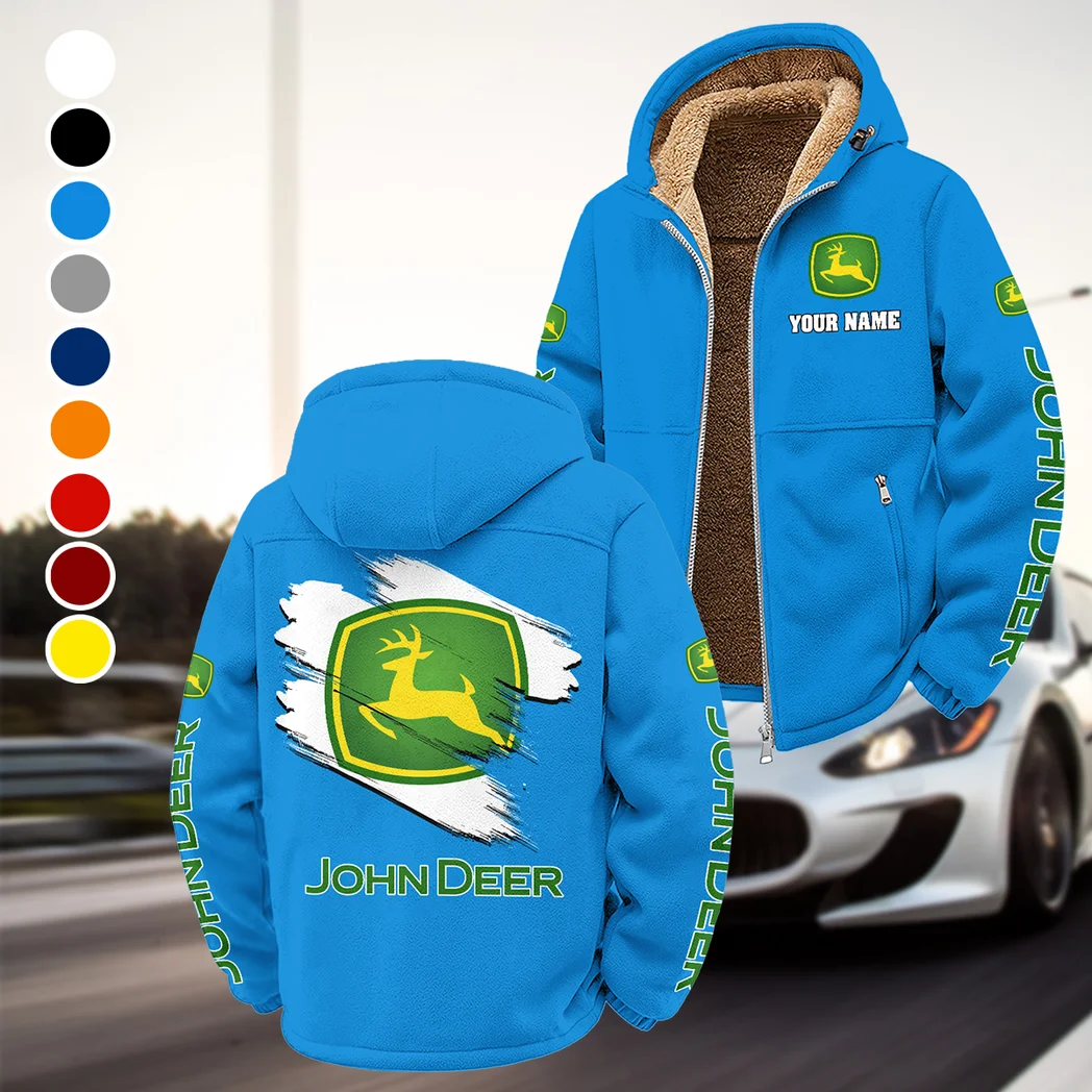 Cultivation Tractor Winter Fleece Jacket, Deep Winter Comfort Fleece HVN1452JD - Cyan