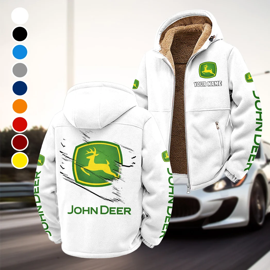 Cultivation Tractor Winter Fleece Jacket, Deep Winter Comfort Fleece HVN1452JD - White