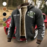 Open-Top SUV Company Fleece-Lined Hooded Jacket, Endurance Sport Thermal Hoody HVN1452JE - Grey