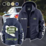 Open-Top SUV Company Fleece Windbreaker Jacket, Windproof Fleece Hybrid HVN1452JE - Navy