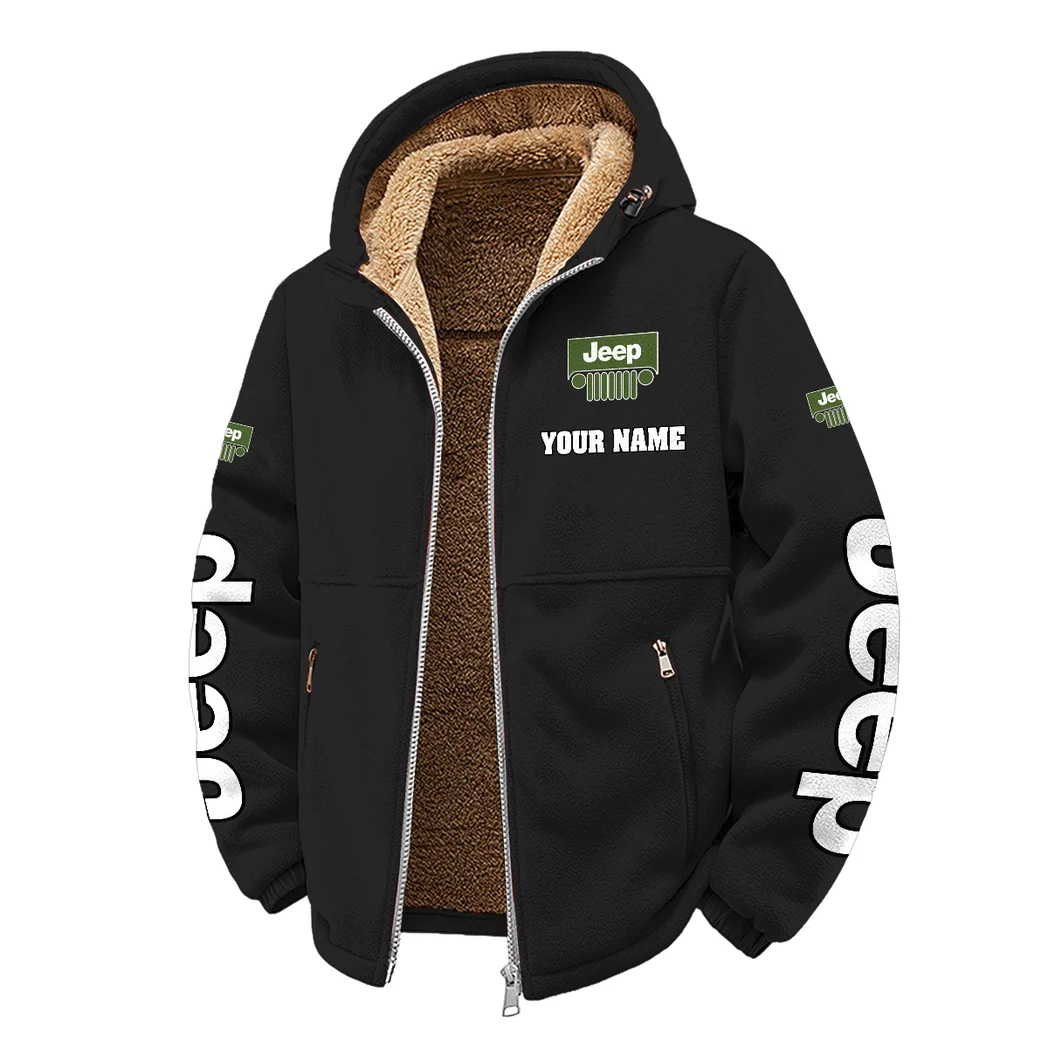 Open-Top SUV Company Winter Fleece Jacket, Polar Climate Fleece HVN1452JE - Black - Image 2