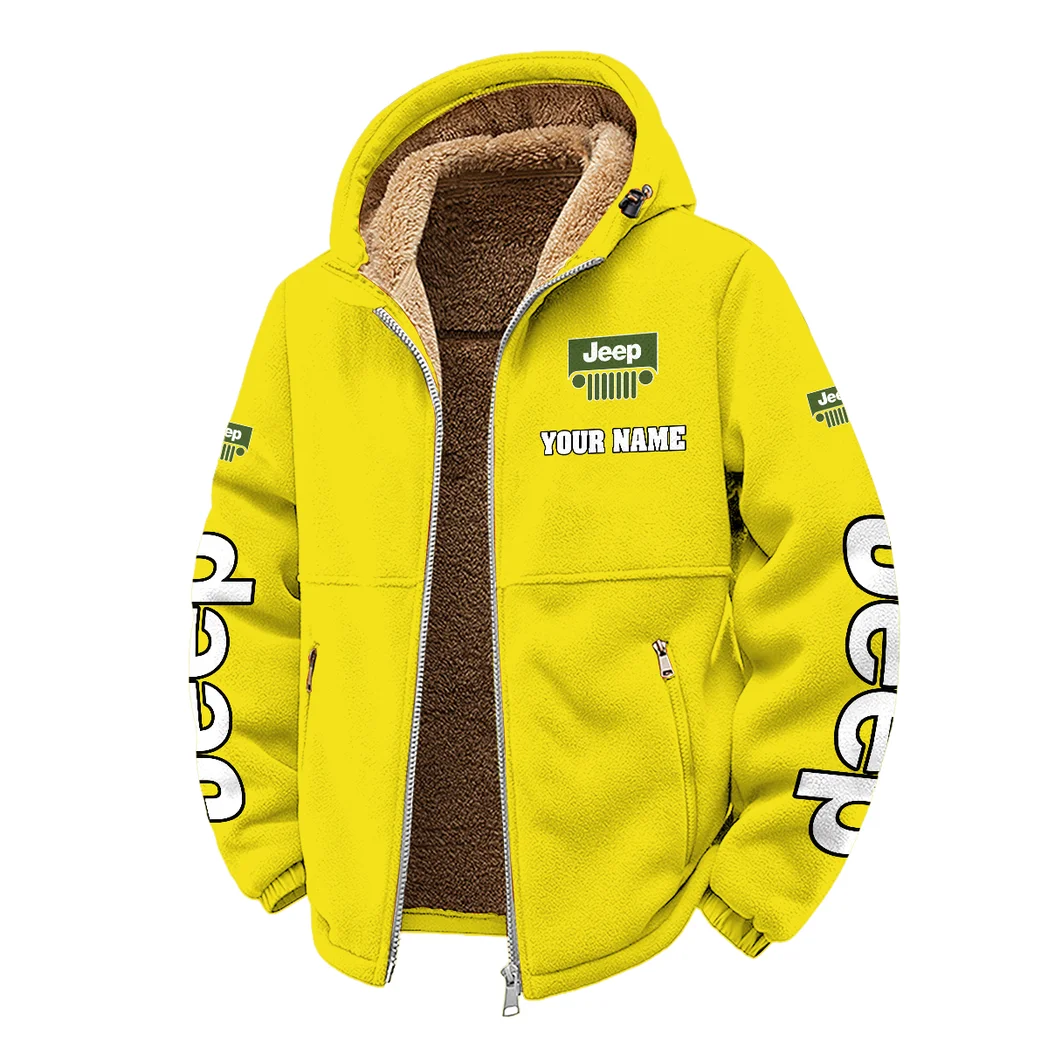 Open-Top SUV Company Winter Fleece Jacket, Polar Climate Fleece HVN1452JE - Yellow - Image 2