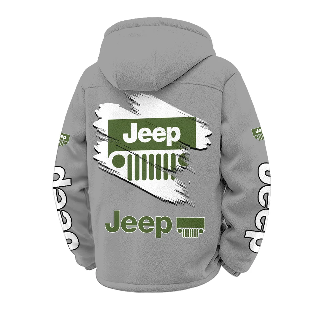 Open-Top SUV Company Winter Fleece Jacket, Polar Climate Fleece HVN1452JE - Grey - Image 3