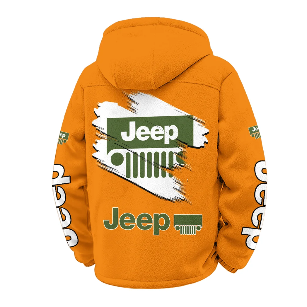 Open-Top SUV Company Winter Fleece Jacket, Polar Climate Fleece HVN1452JE - Orange - Image 3