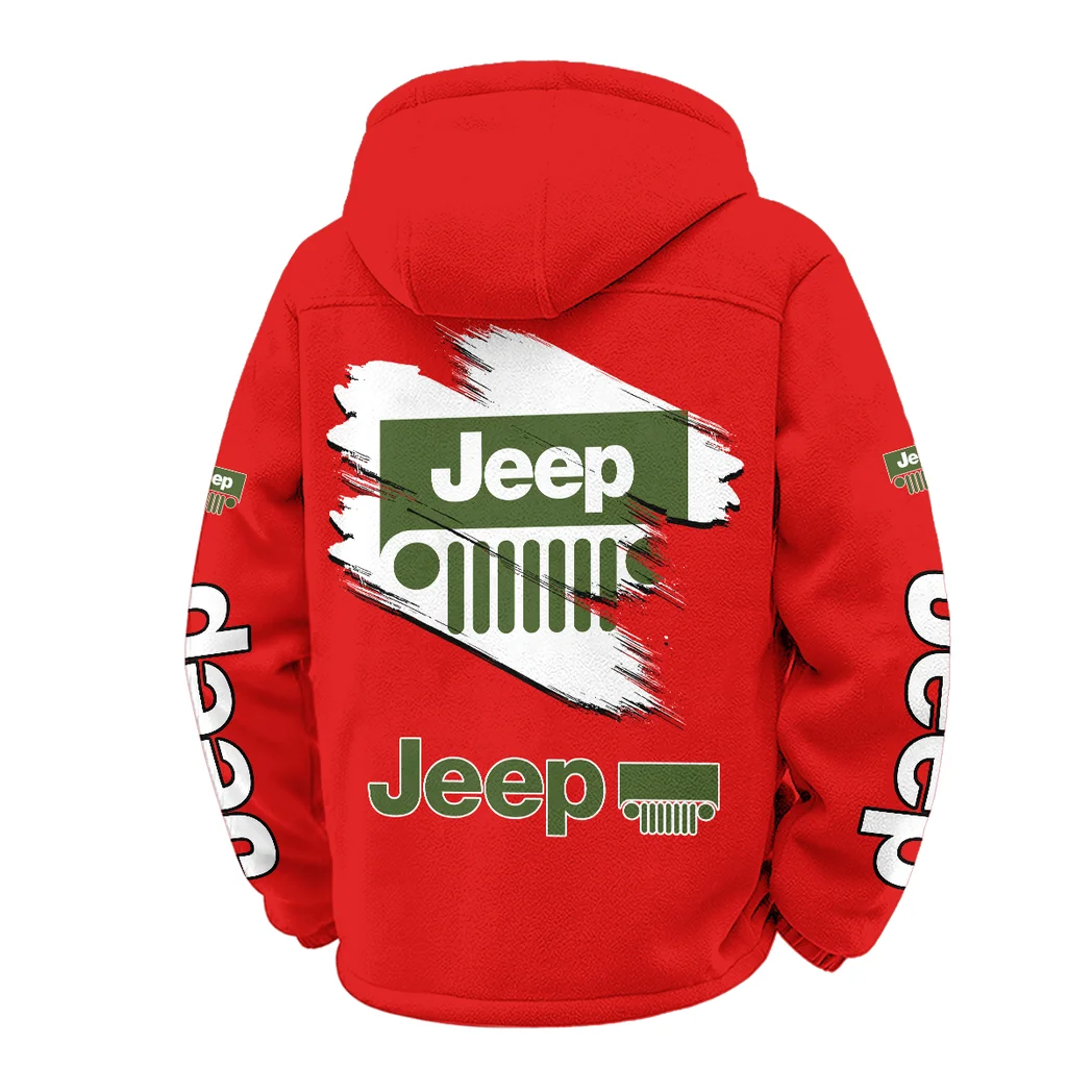Open-Top SUV Company Winter Fleece Jacket, Polar Climate Fleece HVN1452JE - Red - Image 3