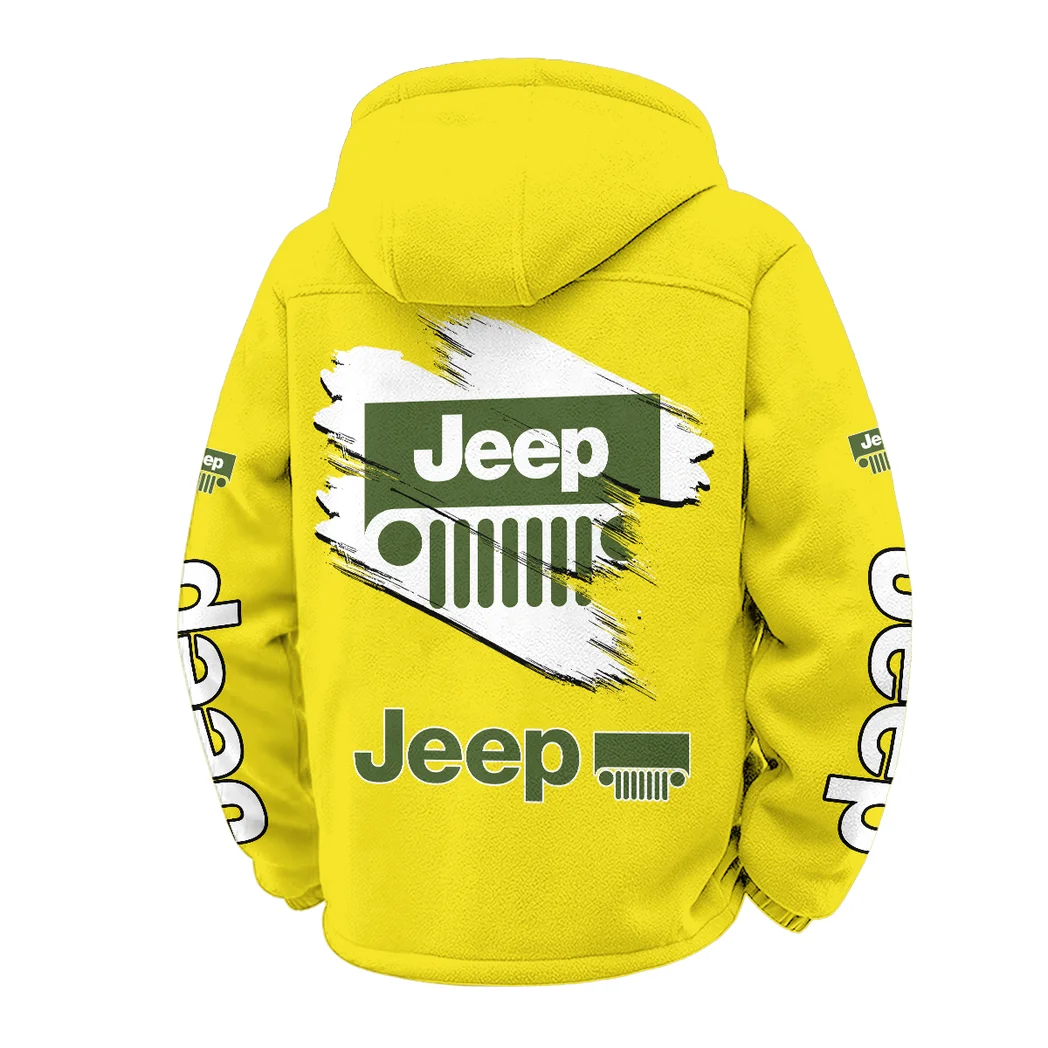 Open-Top SUV Company Winter Fleece Jacket, Polar Climate Fleece HVN1452JE - Yellow - Image 3