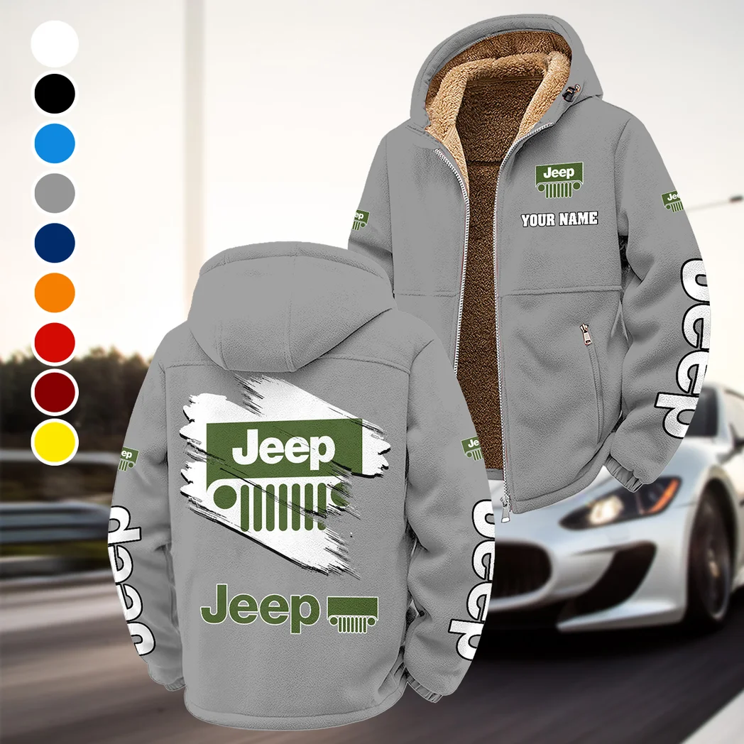 Open-Top SUV Company Winter Fleece Jacket, Polar Climate Fleece HVN1452JE - Grey