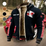 Agile Street Bike Fleece-Lined Hooded Jacket, All-Mountain Hooded Fleece HVN1452KA - Black