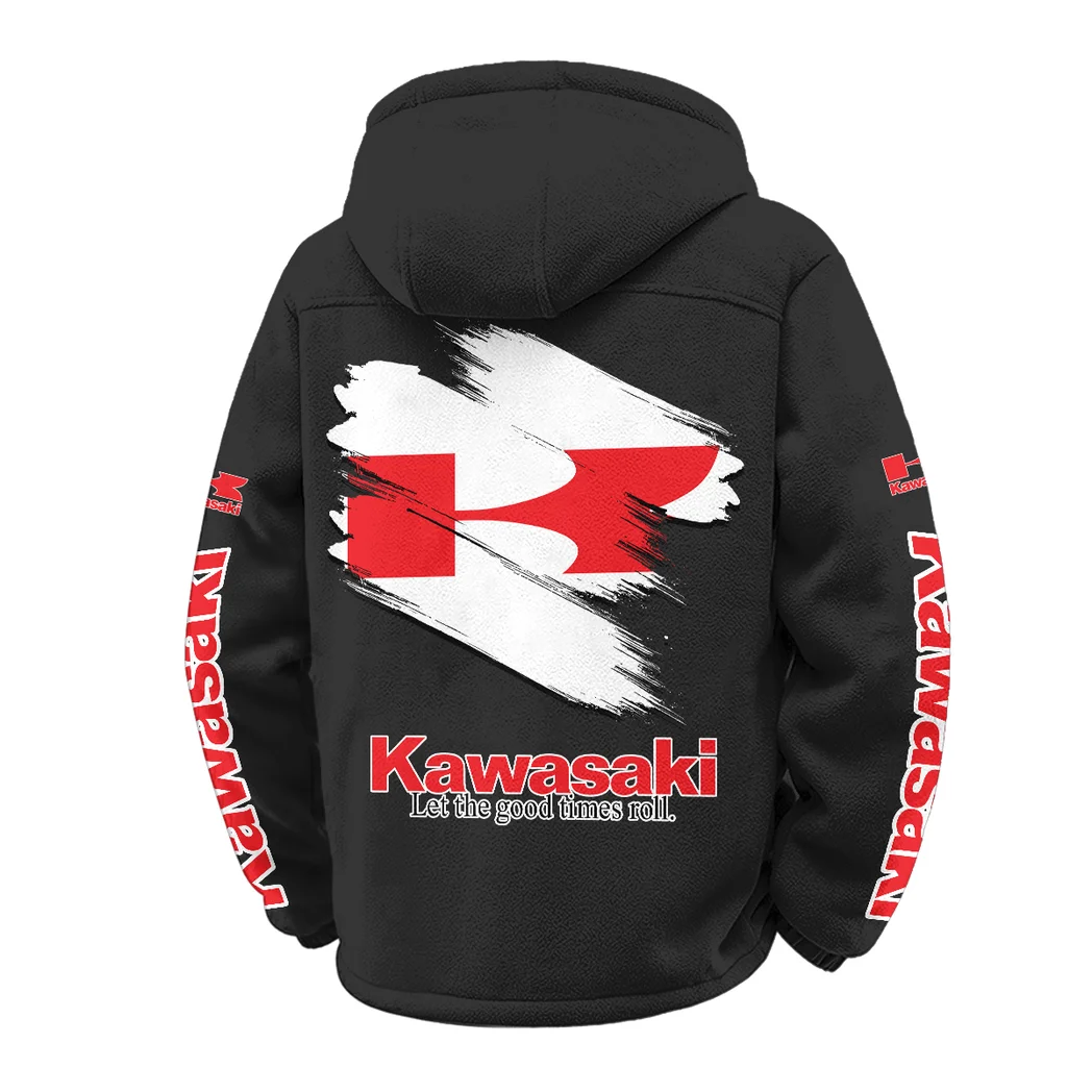 Agile Street Bike Winter Fleece Jacket, Essential Winter Warmth HVN1452KA - Black - Image 3
