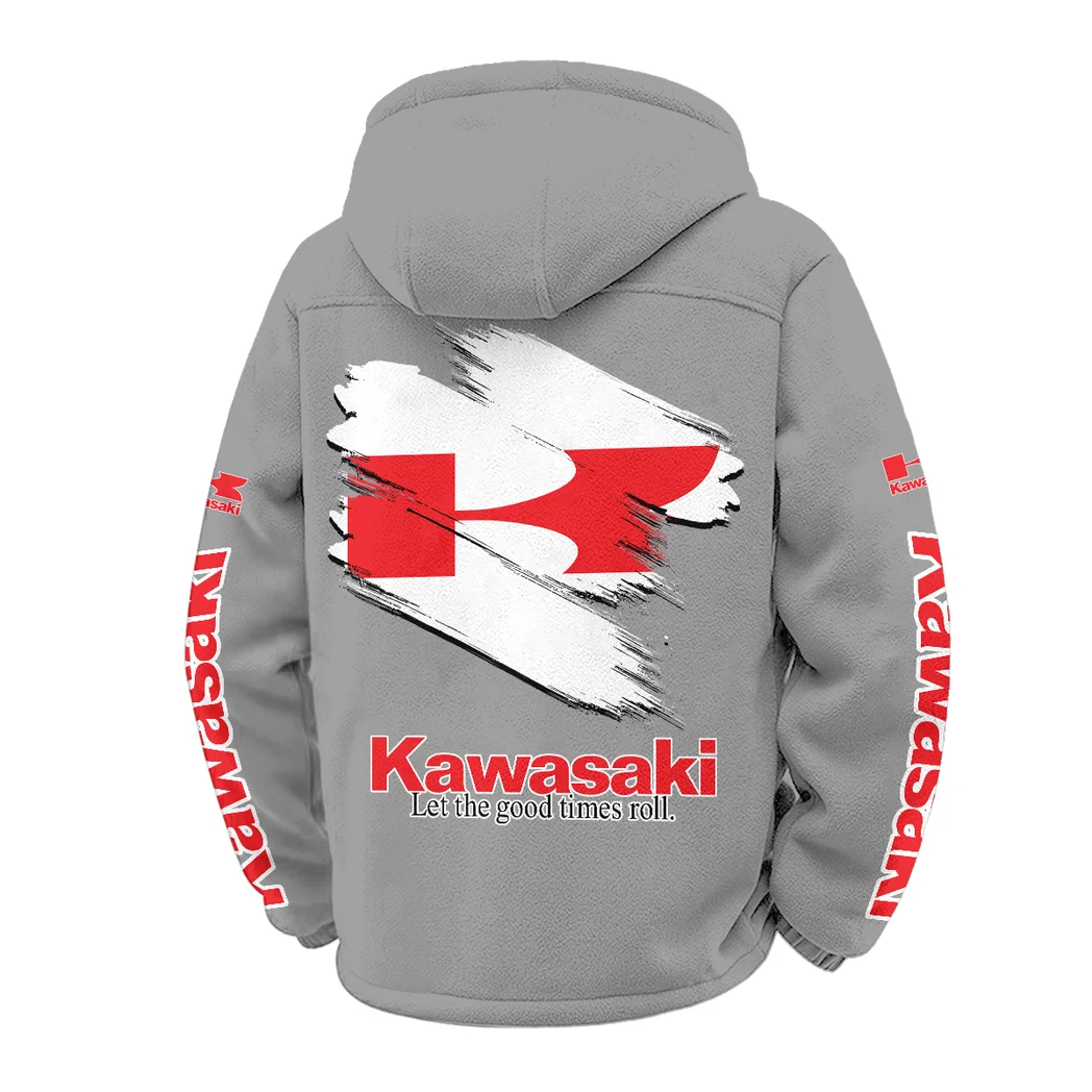 Agile Street Bike Winter Fleece Jacket, Essential Winter Warmth HVN1452KA - Grey - Image 3