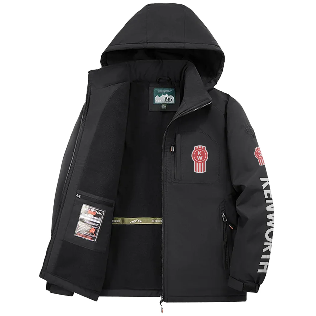 Freight Hauler Fleece Windbreaker Jacket, Essential Cold & Wind Barrier HVN1452KE - Black - Image 3