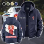 Freight Hauler Fleece Windbreaker Jacket, Essential Cold & Wind Barrier HVN1452KE - Navy