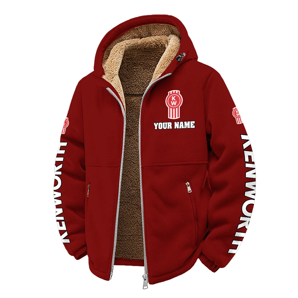 Freight Hauler Winter Fleece Jacket, Superior Thermal Protection HVN1452KE - Wine - Image 2