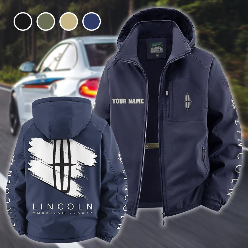 Elegant Auto Fleece Windbreaker Jacket, Dual-Layer Protection Jacket HVN1452LI - Navy
