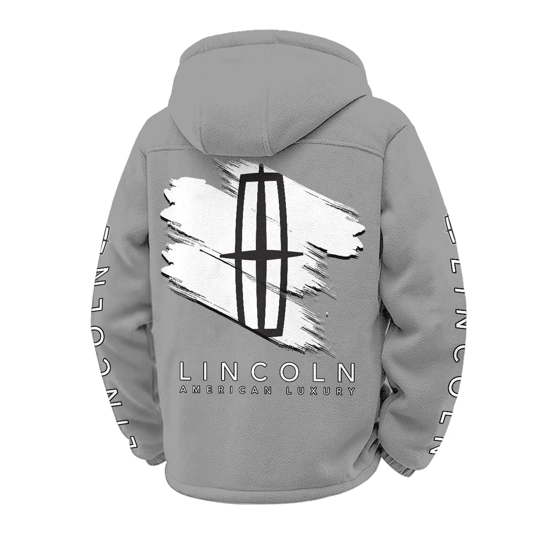 Elegant Auto Winter Fleece Jacket, Heavy-Duty Cold Fleece HVN1452LI - Grey - Image 3