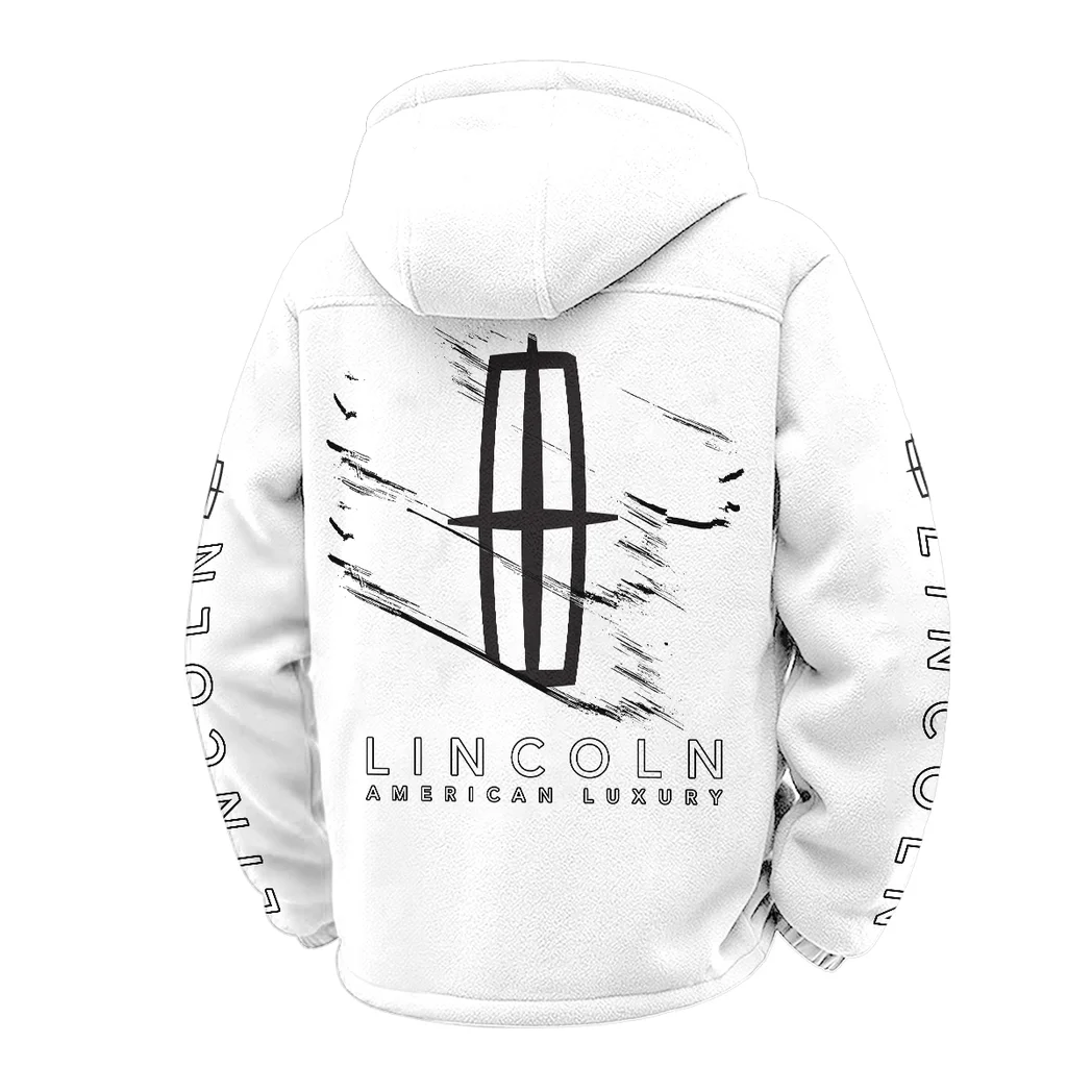Elegant Auto Winter Fleece Jacket, Heavy-Duty Cold Fleece HVN1452LI - White - Image 3