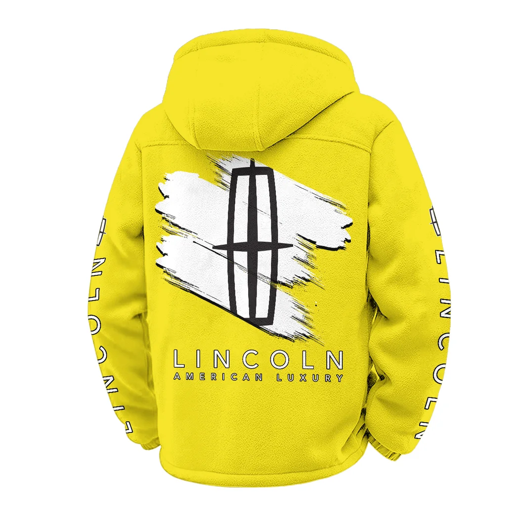 Elegant Auto Winter Fleece Jacket, Heavy-Duty Cold Fleece HVN1452LI - Yellow - Image 3
