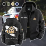 Built Style Fleece Windbreaker Jacket, Thermal Wind-Deflector HVN1452MA - Black