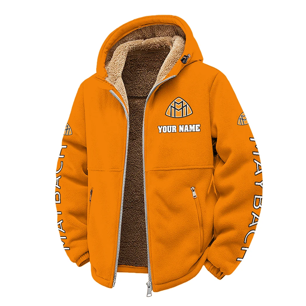Built Style Winter Fleece Jacket, Dynamic Winter Training Top HVN1452MA - Orange - Image 2