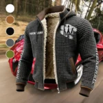 Luxury Coupe Make into line break Fleece-Lined Hooded Jacket, Elite Athlete Winter Jacket HVN1452MA - Grey