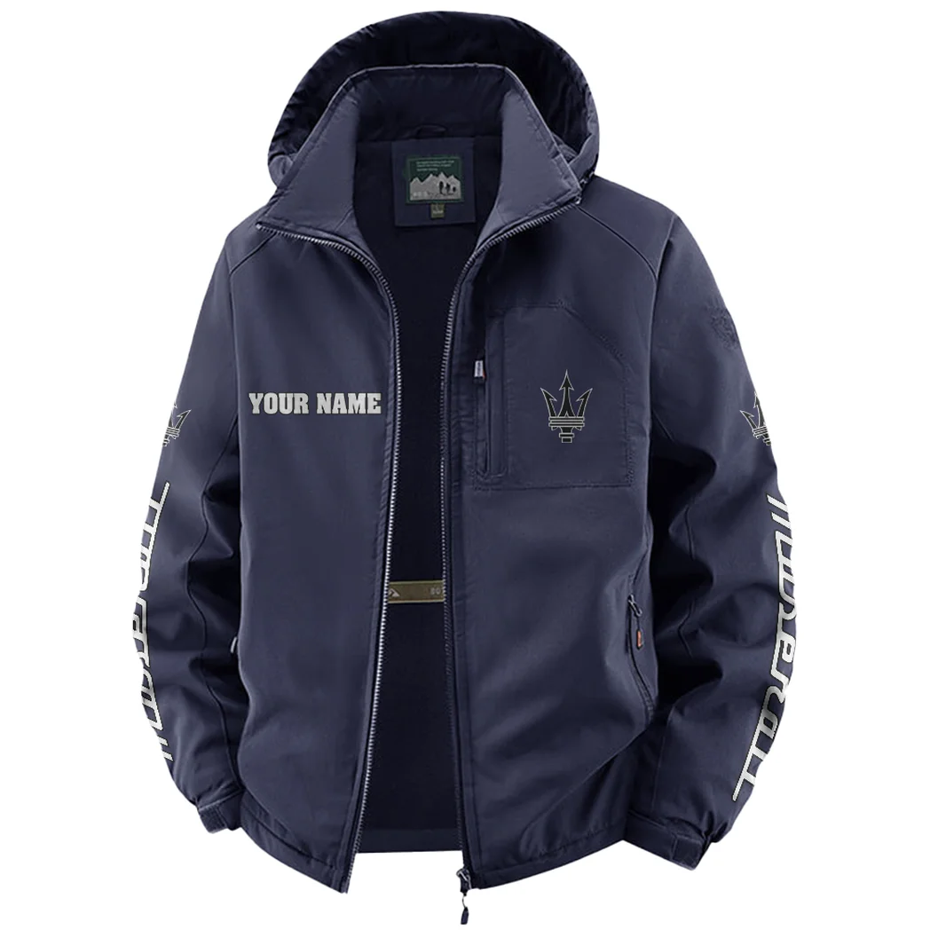 Luxury Coupe Make into line break Fleece Windbreaker Jacket, Dynamic Trail Runner's Shell HVN1452MA - Navy - Image 2