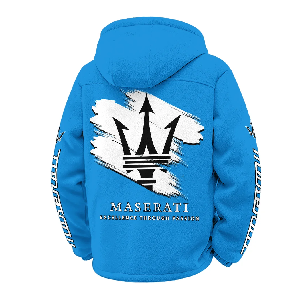 Luxury Coupe Make into line break Winter Fleece Jacket, Multi-Sport Winter Layer HVN1452MA - Cyan - Image 3